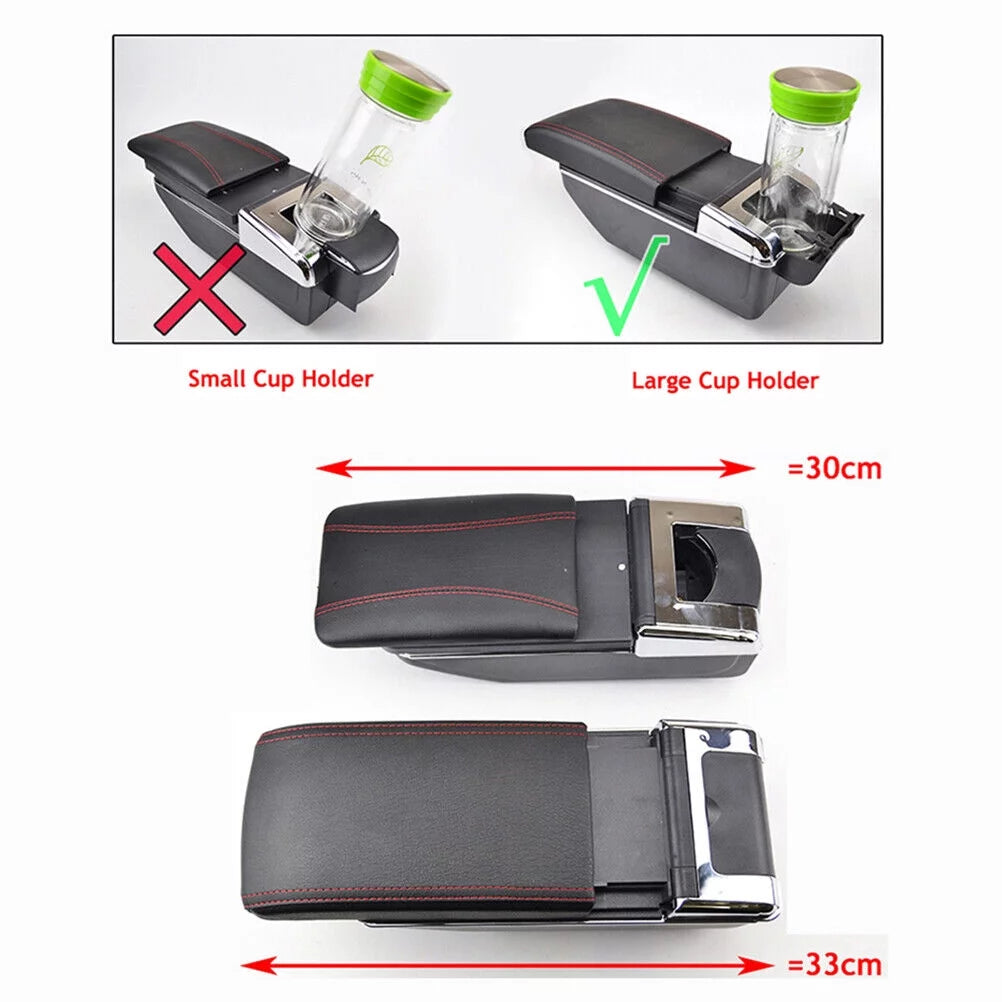 Armrest Parts For Ford Fiesta 2011-2019 Console Storage Box Arm Rest Cup Holder