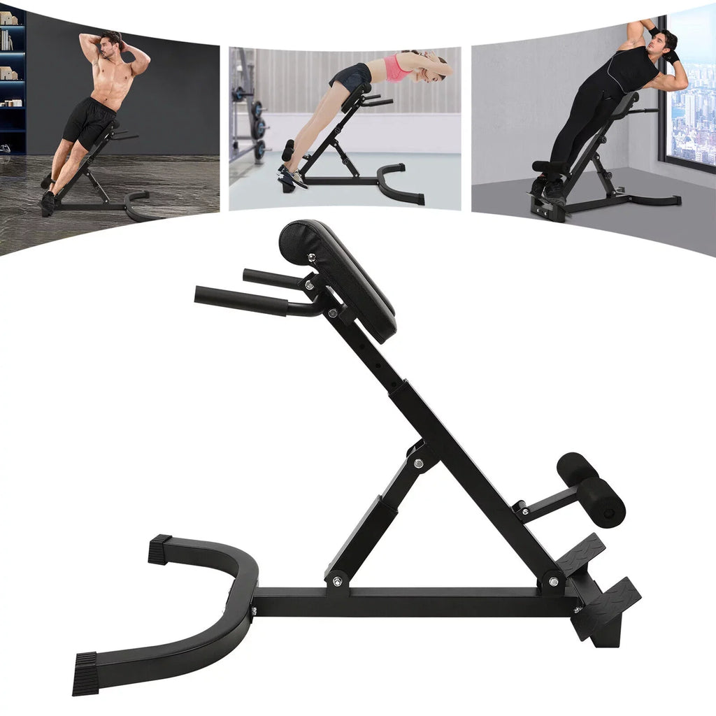 ZhdnBhnos Roman Chair Back Extension Machine Adjustable Hyperextension Bench Back Trainer