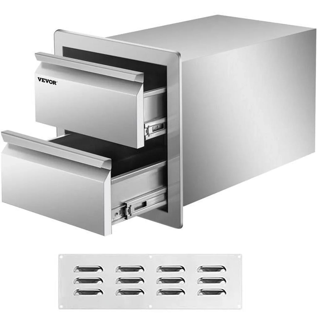 Outdoor Kitchen Bbq Island Drawers Stainless Steel 14"wx15"h Kitchen Cabinet
