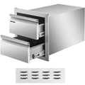 Outdoor Kitchen Bbq Island Drawers Stainless Steel 14"wx15"h Kitchen Cabinet