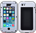 Gorilla Glass Aluminum Metal iPhone 6s Plus Case (White) Heavy Duty Military Grade Shockproof and Scratch Resistant Protection, Rugged Outdoor Travel