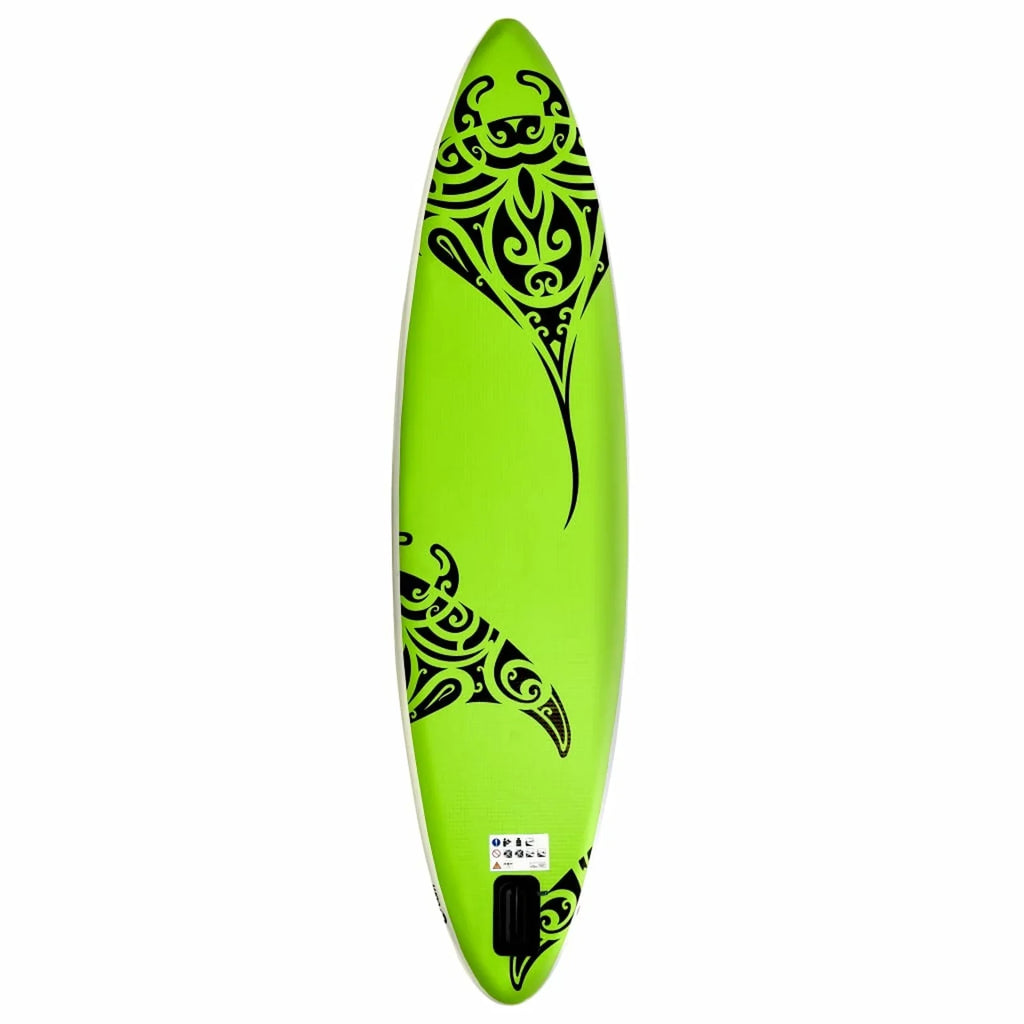 Dcenta Air-filled Paddleboard Set Beach Surfing Board with Oar, Fin, Hand Pump, Kit and Carrying Bag Surfboard for Adults 120.1 x 29.9 x 5.9 Inches (L x W x H)