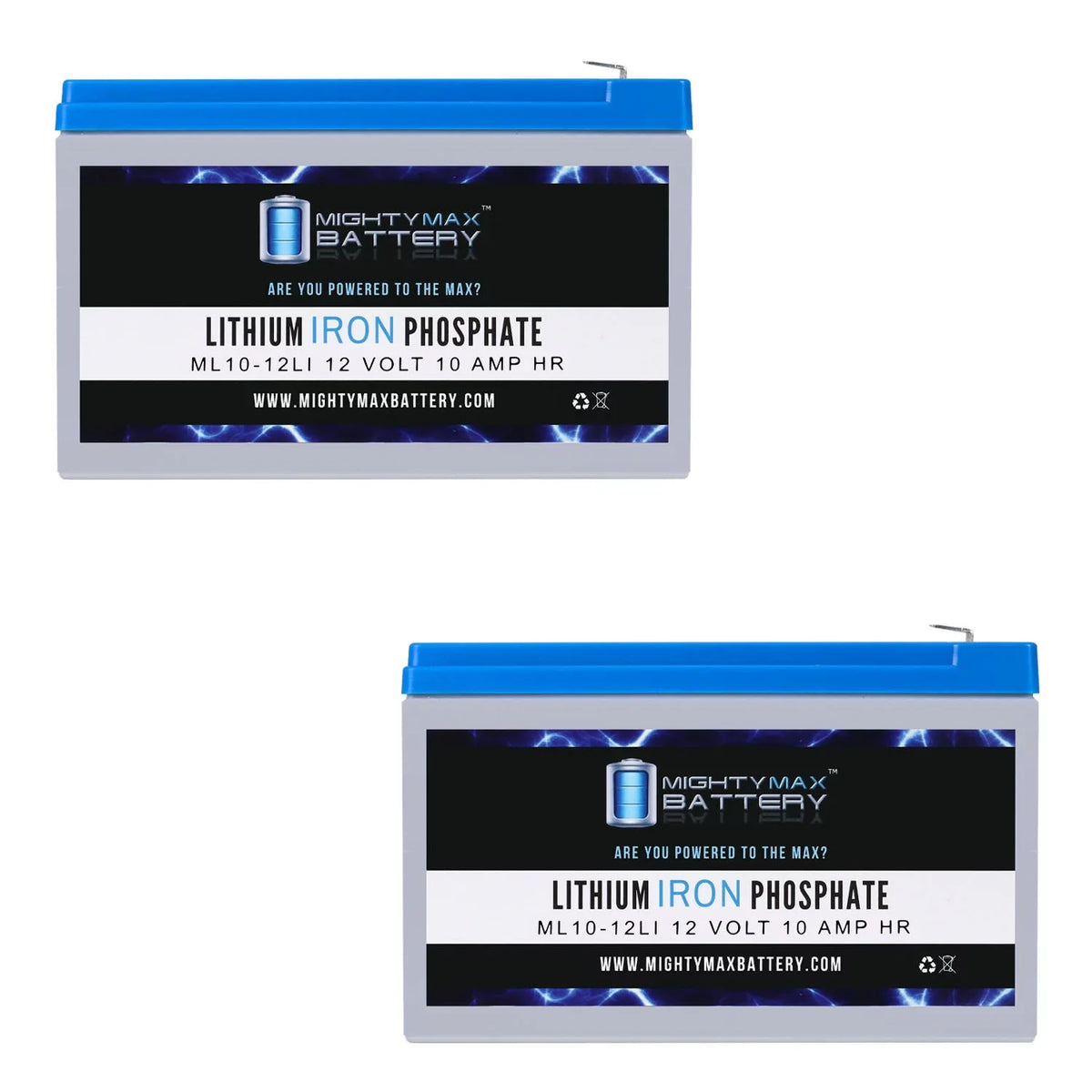 12V 10AH Lithium Replacement Battery Compatible with Streamlight E-Flood Box HL - 2 Pack