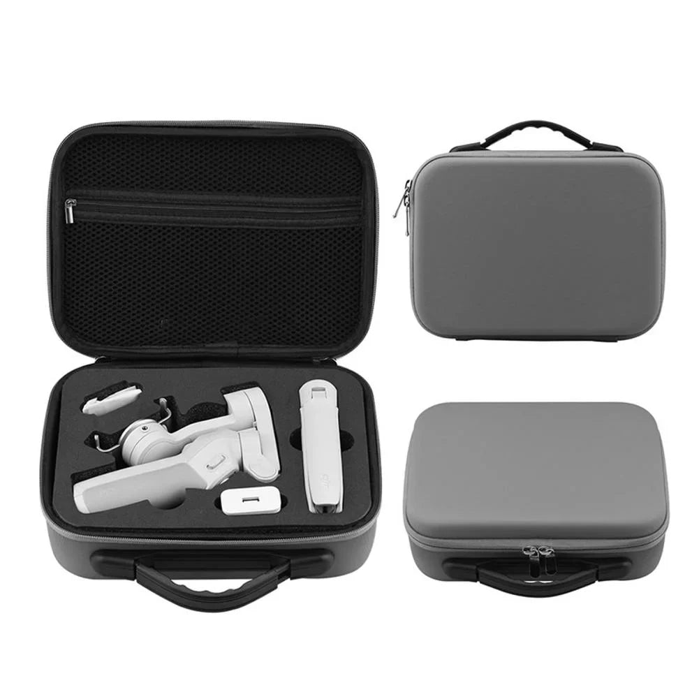 Gray Polyester Storage Case for DJI OM 4/Osmo Mobile 3 Lightweight, Protective Carry Handle