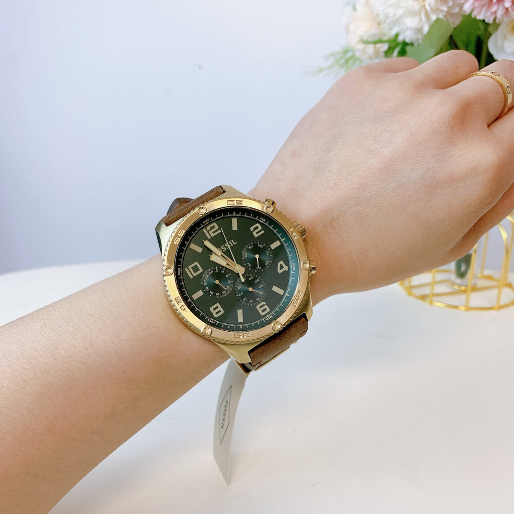 Fossil BQ2742 Brox Multifunction Medium Brown Leather Watch