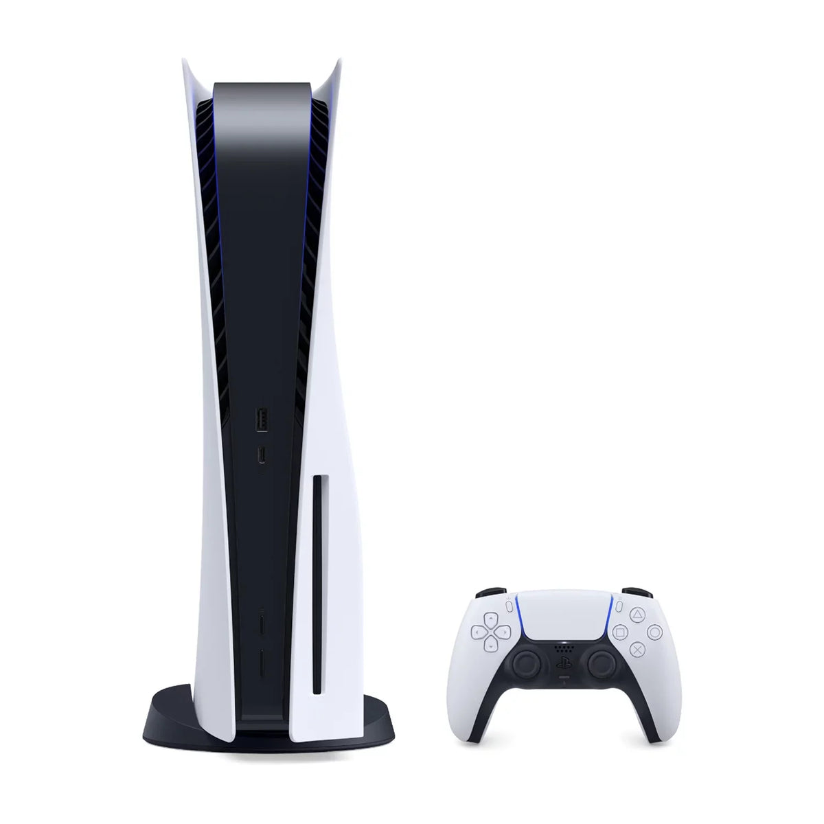 Sony PlayStation 5 Upgraded 1.8TB PCIe Gen 4 NVNe SSD Gaming Console Disc Drive Version, Controller - Original White - PS5 Disc Version JP Region Free