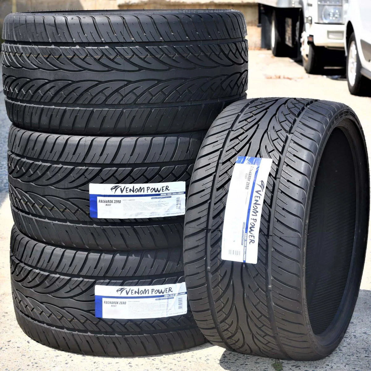 Pair of 2 (TWO) Venom Power Ragnarok Zero 255/30R20 ZR 92W XL A/S Performance Tire Fits: 2016-23 Audi TTS Quattro Base