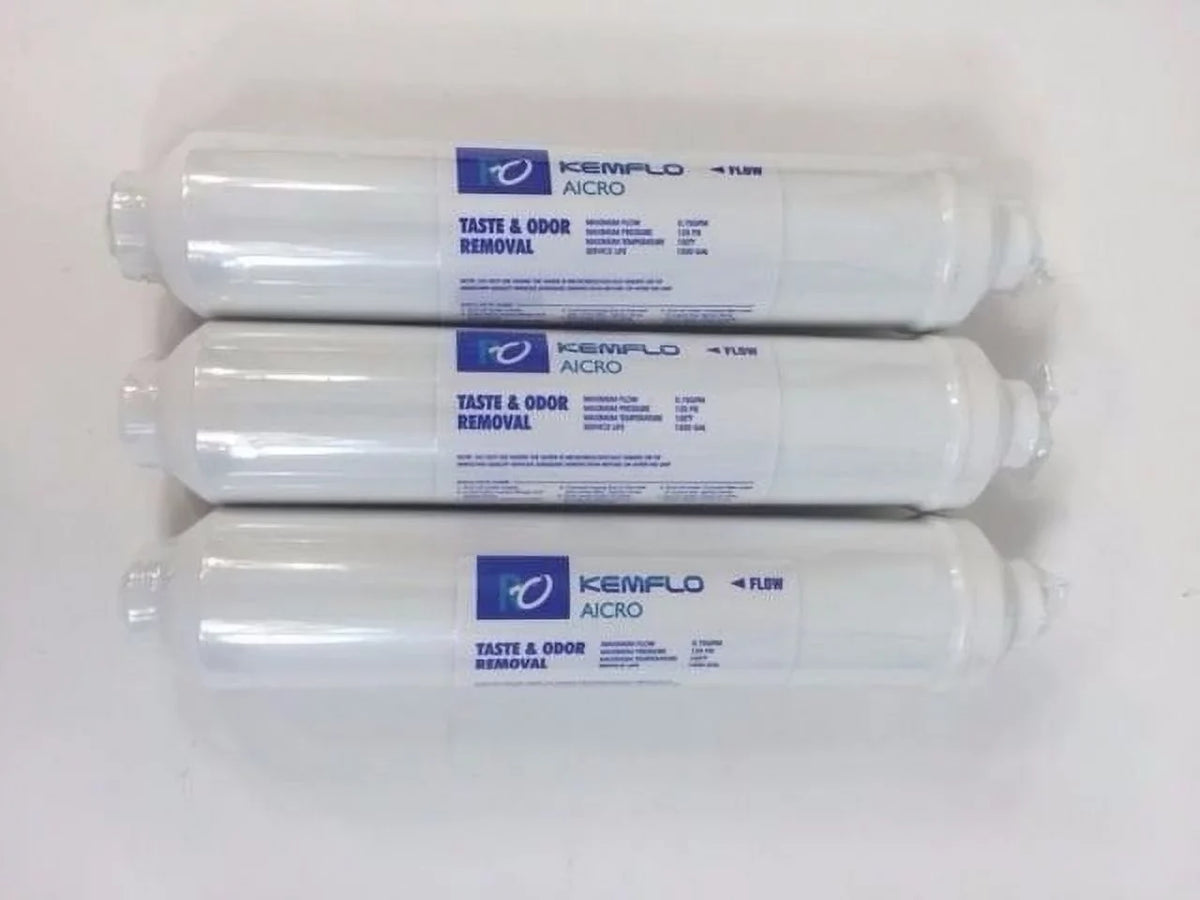 New 3 Pack AICRO-Q 10" 2" Inline Filter w/ 1/4" Built-in Quick-Connect Fitting