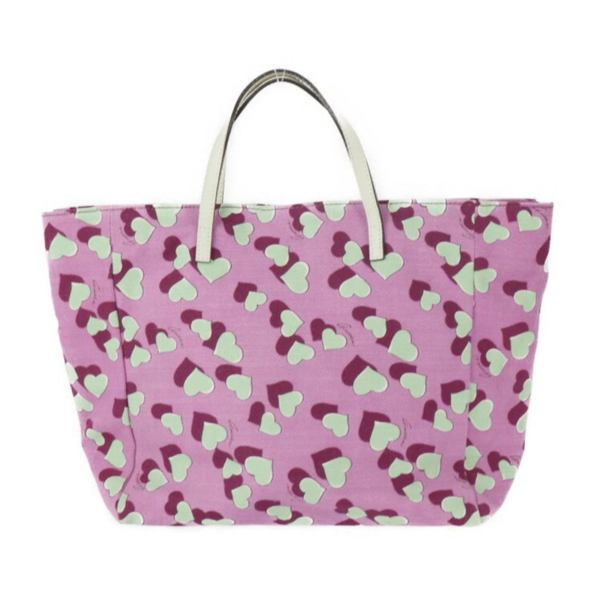 Pre-Owned GUCCI Gucci Baby Heart Tote Bag Children's Handbag 284721 Canvas Leather Pink Series Multicolor (Good)