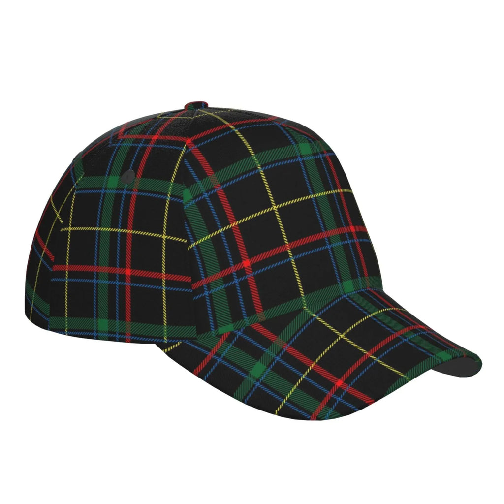 Balery Baseball Cap Adjustable Size for Running Workouts and Outdoor Activities All Seasons Dad Hat(Buffalo Plaid Dark Green)
