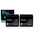2x Pack - Compatible EAGLE PICHER BATTERIES CFM12V18 Battery - Replacement UB12180 Universal Sealed Lead Acid Battery (12V, 18Ah, 18000mAh, T4 Terminal, AGM, SLA)