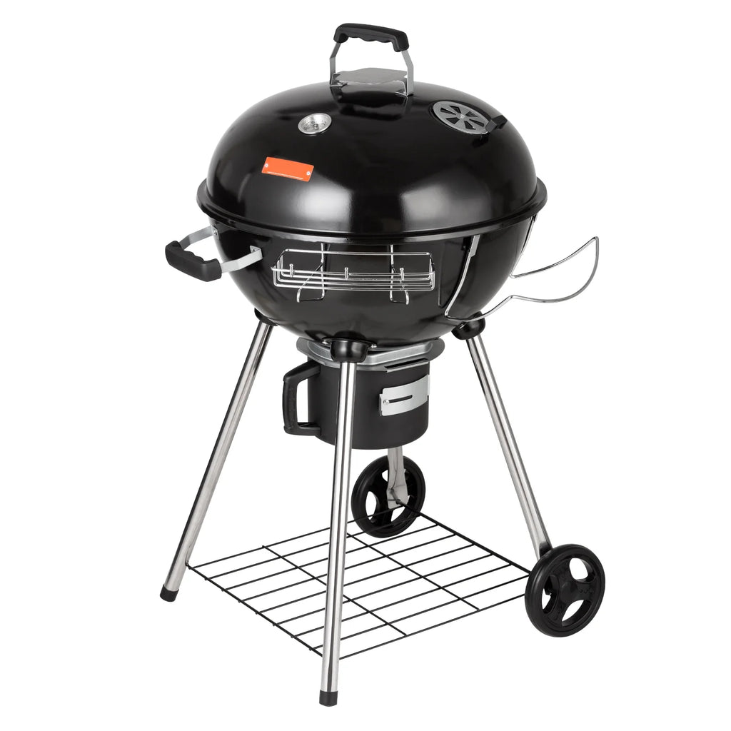 Skyflow 22 inch Kettle Charcoal Grill Outdoor Picnic Patio Barbecue Cooking, Portable Grill Propane Gas Kettle Grills w/Cover, Iron & Steel Small BBQ Grill