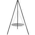 Sunnydaze Tripod Grilling Set with Cooking Grate - 22" Diameter