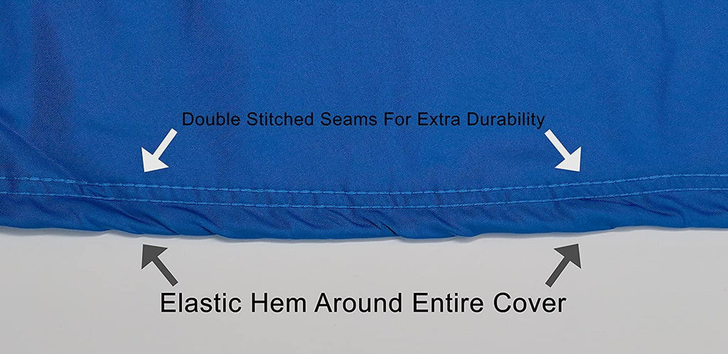 Weatherproof Jet Ski Covers for Yamaha Wave Runner V1 2015-2016 - Blue/Black Color - All Weather - Trailerable - Protects from Rain, Sun, UV Rays, and More! Includes Trailer Straps and Storage Bag