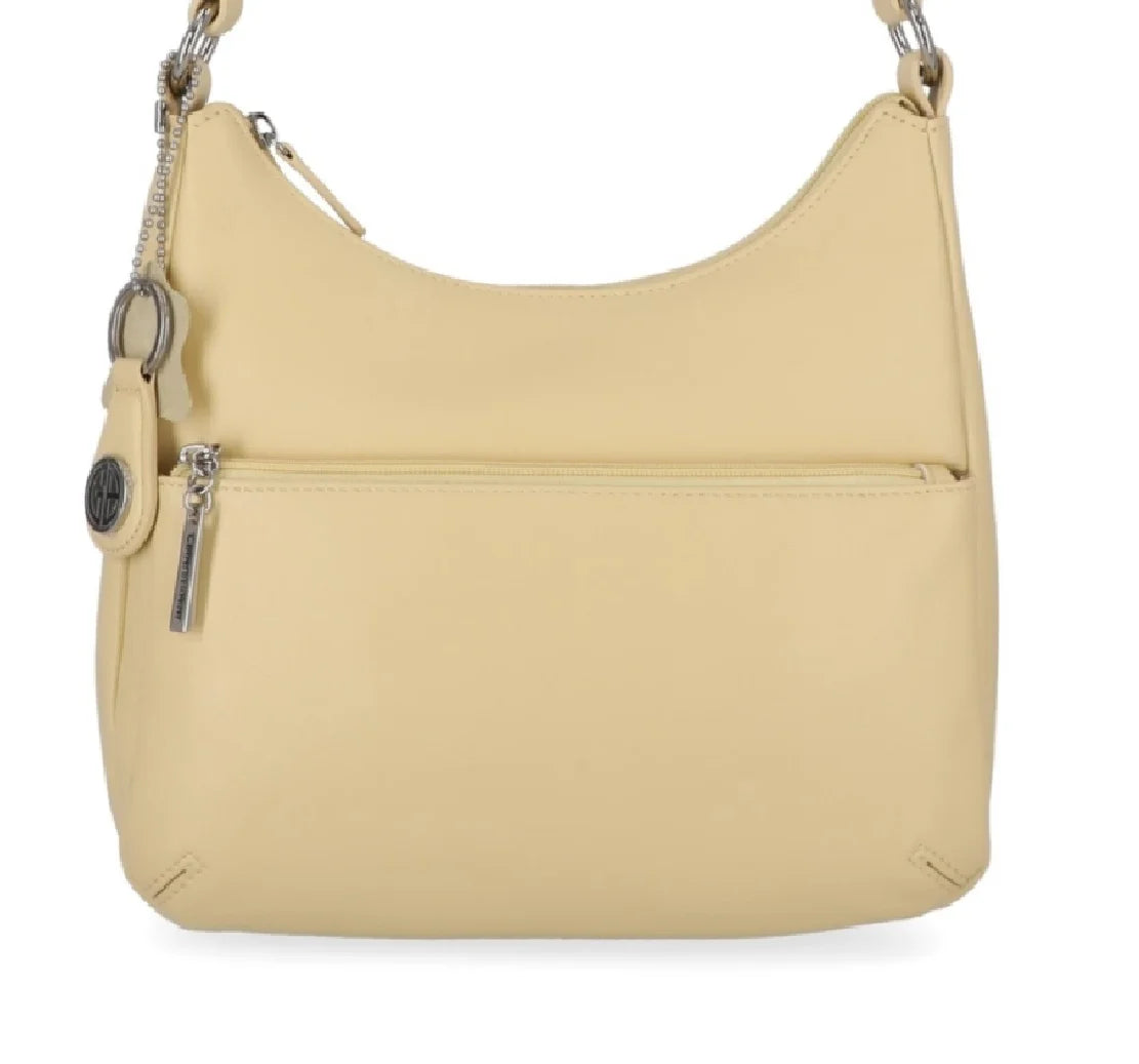 Giani Bernini Women's Nappa Leather Hobo Bag Yellow Size Regular