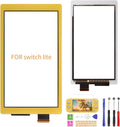 for Nintendo Switch Lite Only Touch Screen Digitizer ï¼ŒFront Touch Panel Replacement Parts Repair Set with Free