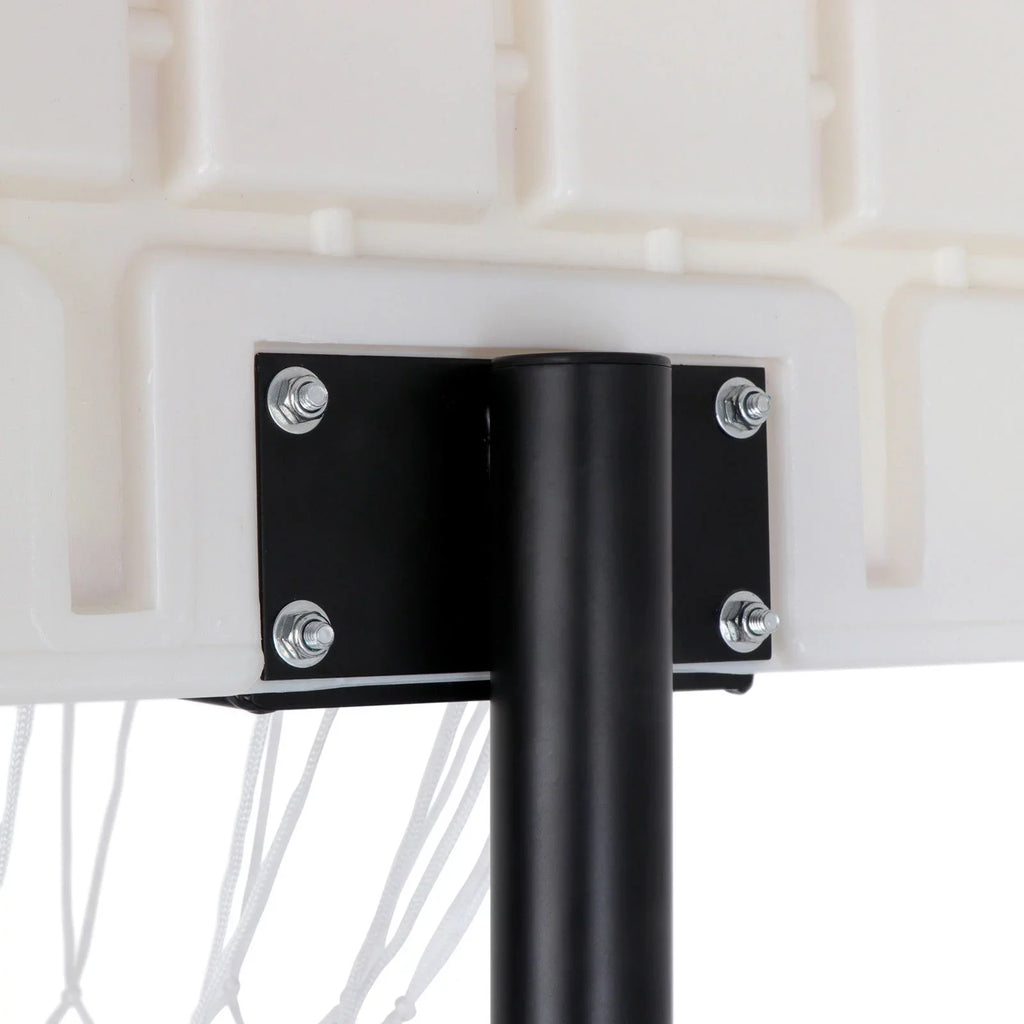 ZENY Portable Height Adjustable 4 -7 FT Basketball Hoop Basketball Stand W/ Wheels Black
