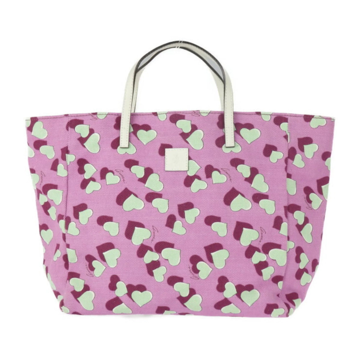 Pre-Owned GUCCI Gucci Baby Heart Tote Bag Children's Handbag 284721 Canvas Leather Pink Series Multicolor (Good)