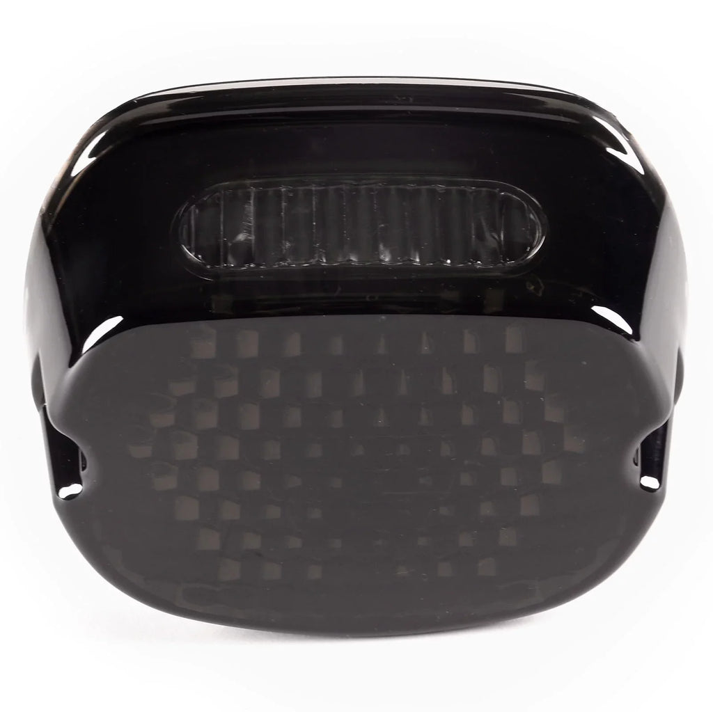 Krator Low Profile Smoke LED Tail Light Turn Signals Brake Light Running Light Compatible with Harley Davidson Ultra Classic Electra Glide FLHTCU 1999, 2007-2014 - Fits Most 6-1/4" Round Headlights