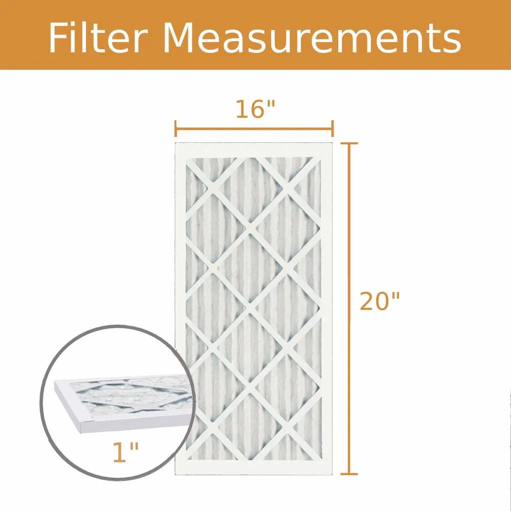 16x20x1 Key Pleat Purolator Air Filter - MERV 8 (6 Pack)