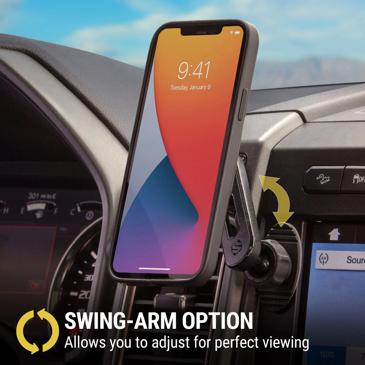 Scosche MPMSODVM MagicMount Pro MS 4in1 Magnetic Dash/Windshield/Vent Mount Comp w/ iPhone 15/14/13