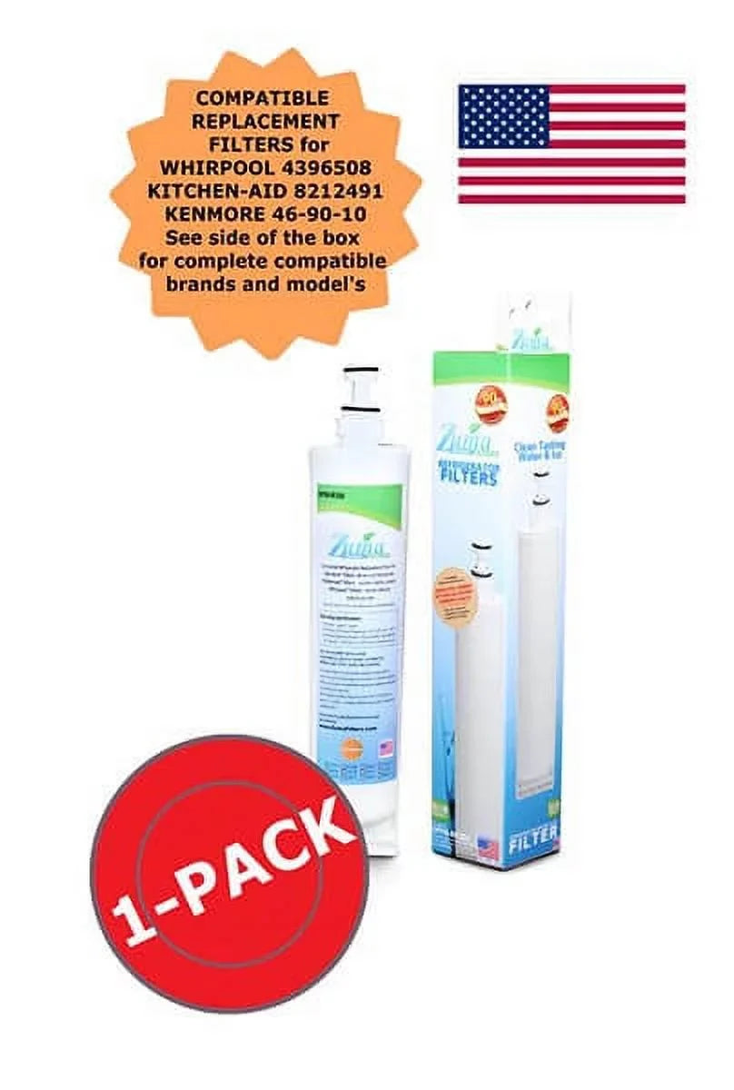ZUMA Brand , Water and Ice Filter , Model # OPFW-RF300 , Compatible with Whirlpool® 4396510 - 1585 - Made in U.S.A.
