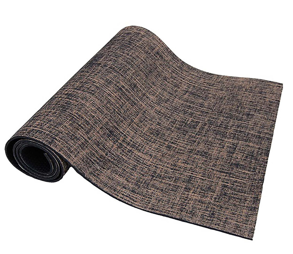 Fitccessory All Natural Jute/Hemp Premium Yoga Mat, Sweat Grip Mat, Brown, 5mm Thick, Great Grip for Home Yoga, Pilates, Floor & Fitness Workouts