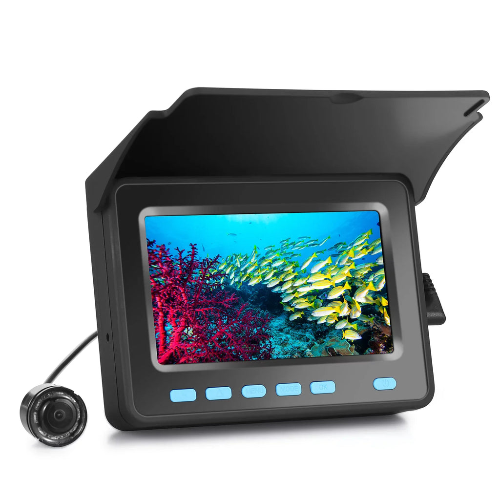 1200TVL Underwater Fishing Camera Fish Finder LCD 8PCS IR LED Night Vision