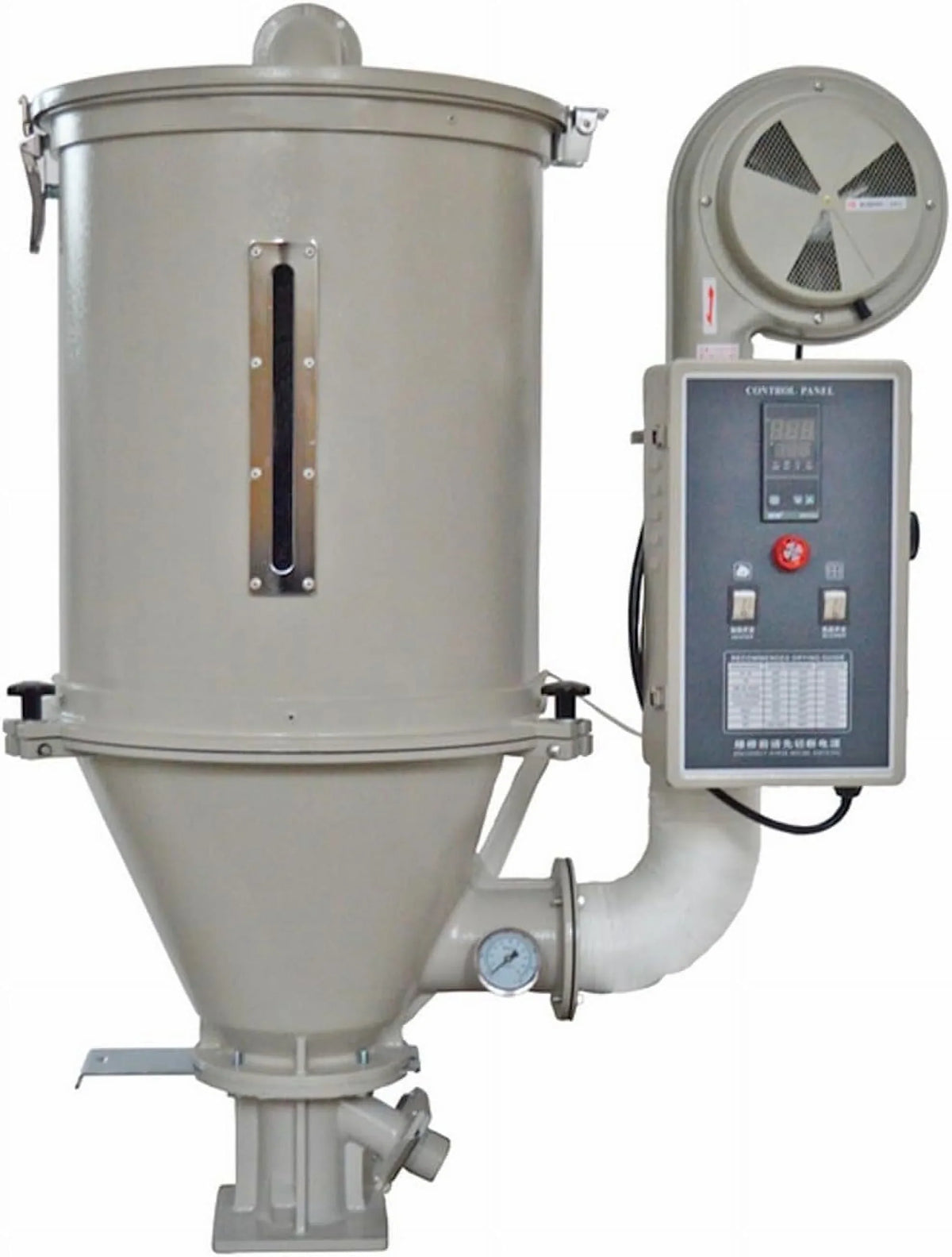 EQCOTWEA Plastic Dryer Plastic Dehumidifier Hopper Type 55lbs Capacity for PP PE ABS Plastic 220V 25KG