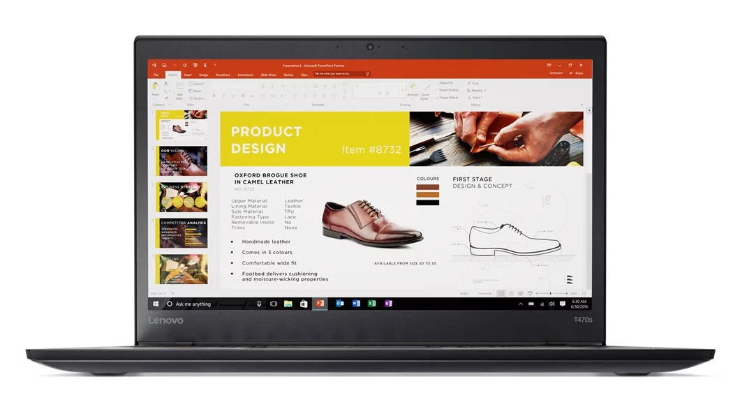 Lenovo ThinkPad T470s Touch Windows 10 Pro Laptop - Intel Core i7-7600U, 20GB RAM, 500GB SSD, 14" IPS FHD (1920x1080) Matte Touchscreen, Fingerprint Reader, Smart Card Reader, Black Color