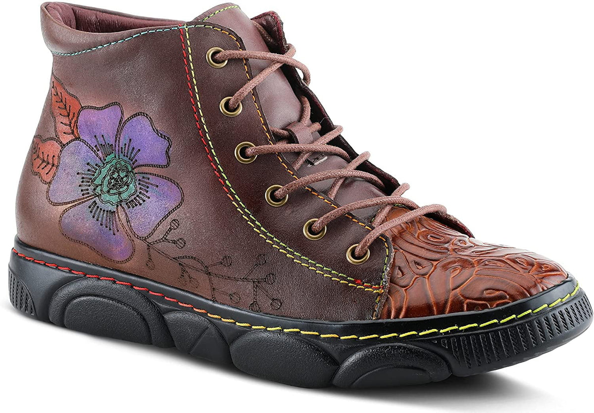 Spring Step LArtiste Womens Daniellet Sneaker 5.5-6 Brown Multi