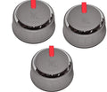 Weber 66047 3 Piece Knob Kit for 2019 and Newer Genesis II E/ES 310/610 Series Grills