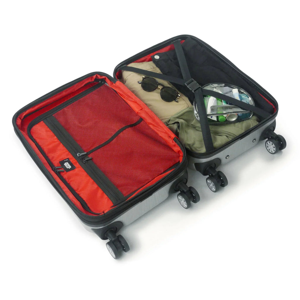 Star Wars Darth Vader 29 Inch Rolling Luggage, Embossed Hardshell Suitcase with Wheels, Silver