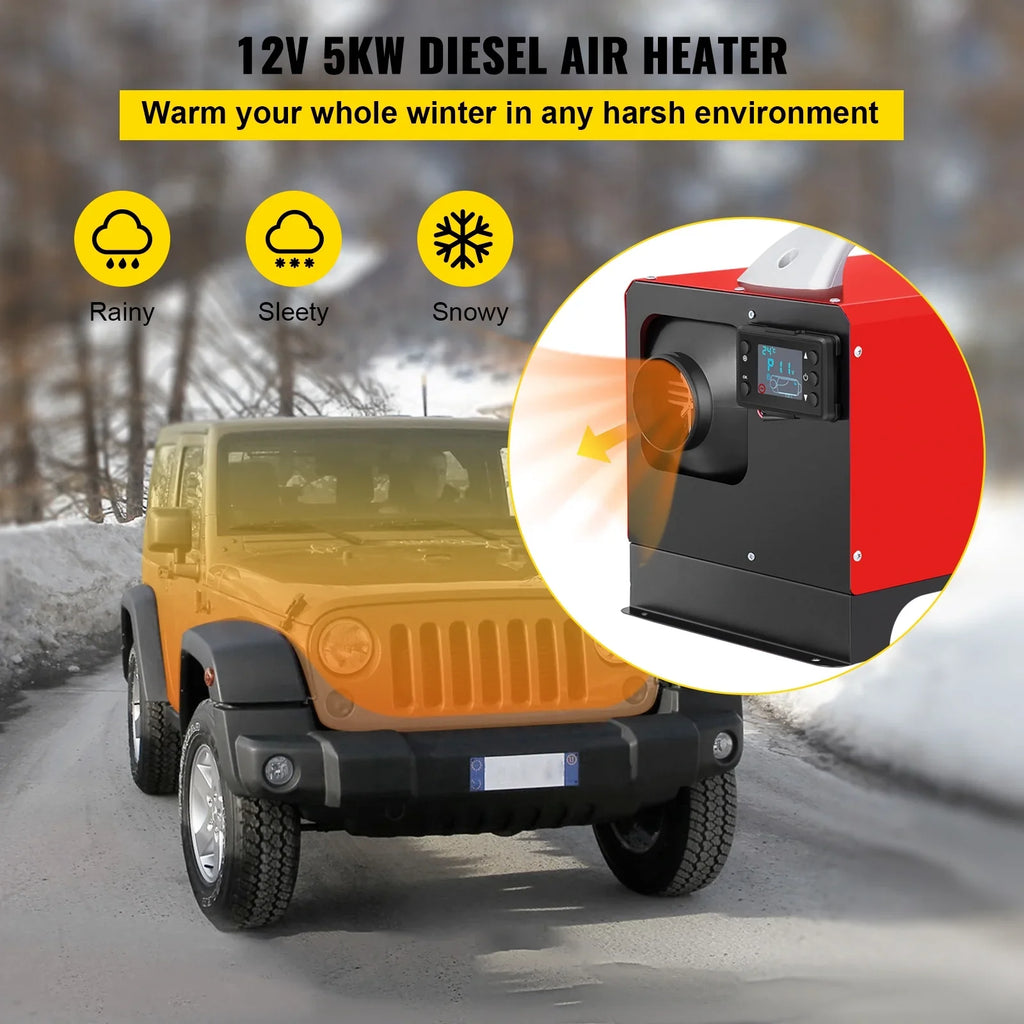 VEVOR brand Diesel Air Heater, 5KW 12V Parking Heater, 485853044