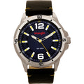 Wrangler 48mm Blue Dial, Black Strap Watch