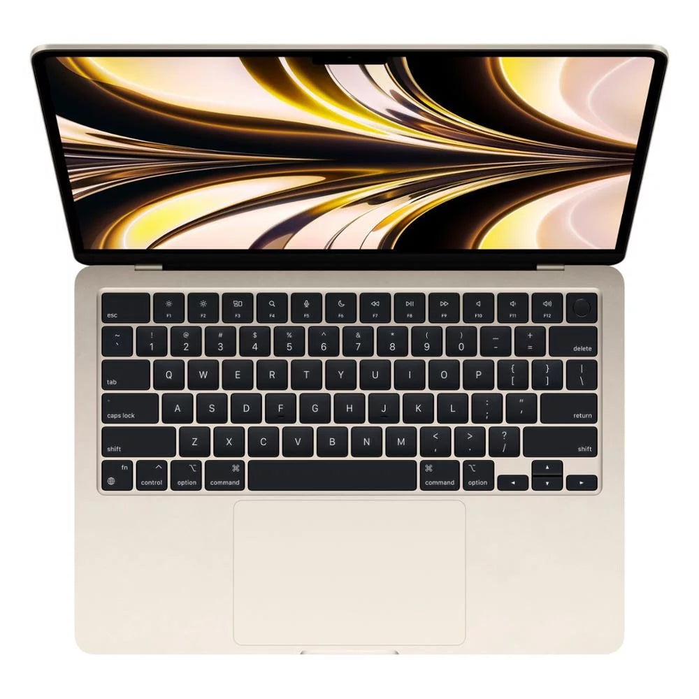 Restored Apple Macbook Air 13.6-inch (8GPU, Starlight) 3.5Ghz 8-Core M2 (2022) Laptop 256 GB Flash HD & 8GB RAM-Mac OS (1 Yr Warranty) (Refurbished)