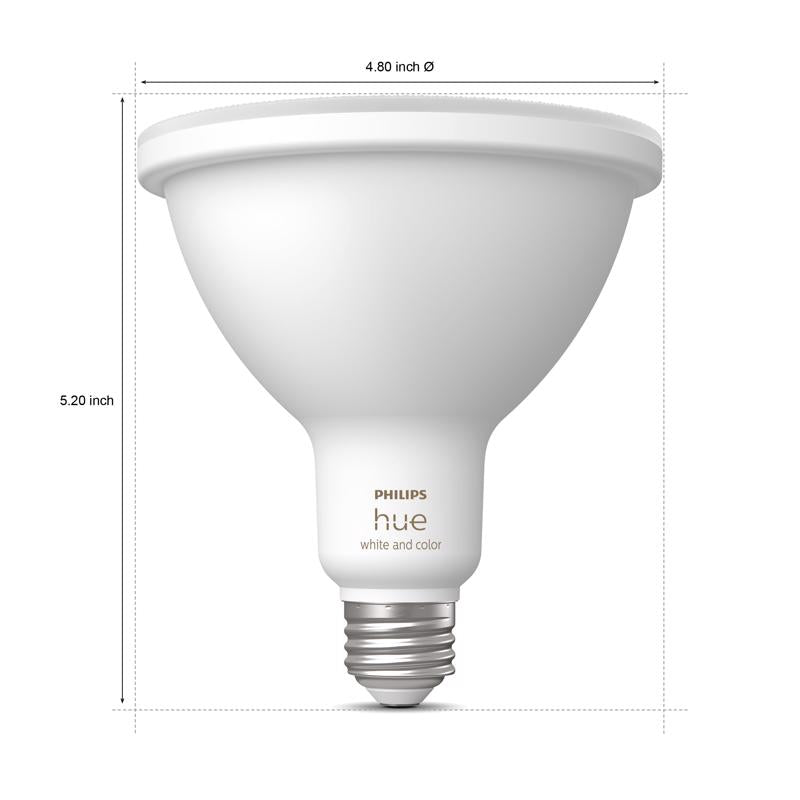 Philips Hue White and Color Ambiance - LED spot light bulb - shape: PAR38 - E26 - 14 W (equivalent 100 W) - white/colored light - 2000-6500 K