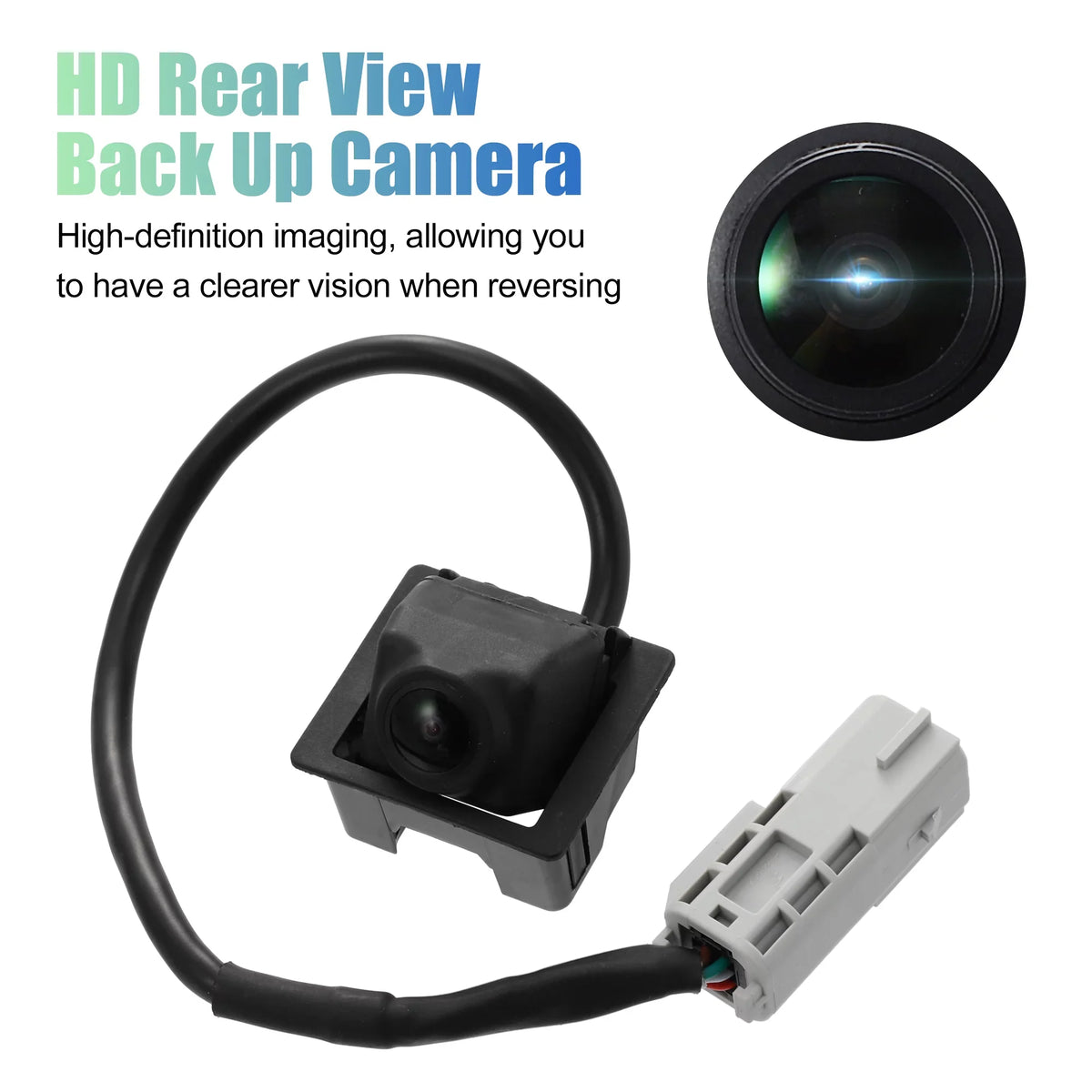 Car Rear View Backup Camera Parking Reverse Back Up Camera Waterproof 23205689 Replace for Cadillac SRX 2010-2016