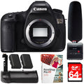 Canon EOS 5DS 50.6MP Digital SLR Camera (Body Only) + Tascam DR-10SG Audio Recorder & Microphone Kit