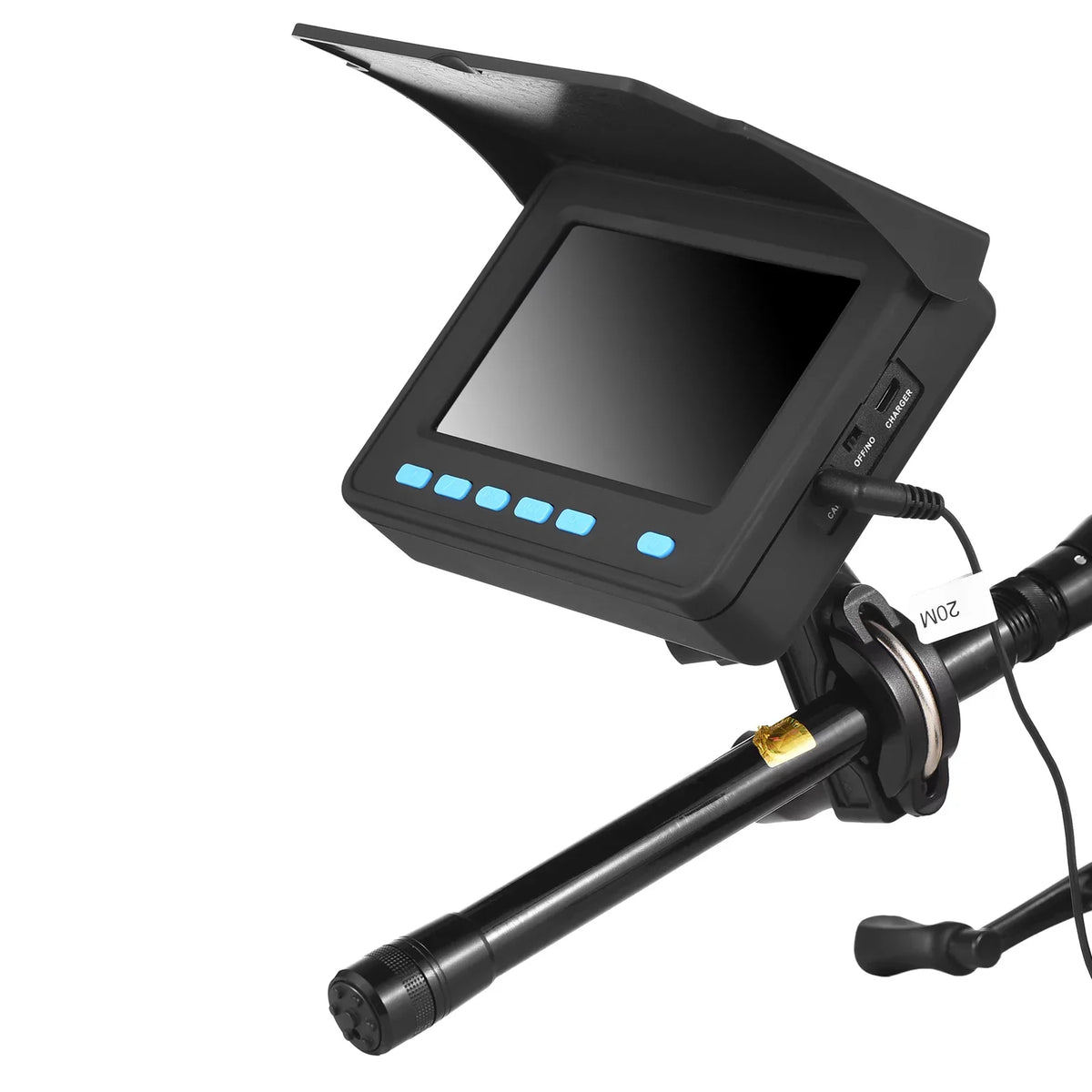 1200TVL Underwater Fishing Camera Fish Finder LCD 8PCS IR LED Night Vision