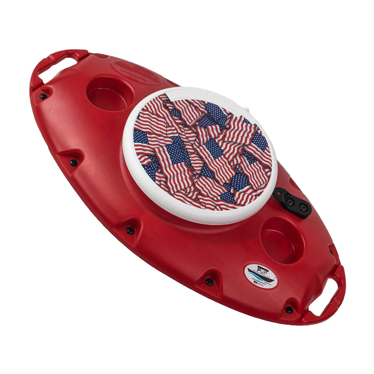 CreekKooler 15 Quart Floating Beverage Portable Pup Cooler w/ 8' Tow Rope
