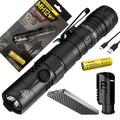 COMBO: Nitecore MH12 V2 CREE XP-L2 V6 LED Flashlight -1200 Lumens w/ 21700 Battery and Nitecore NB10000 10,000mAh Power Bank