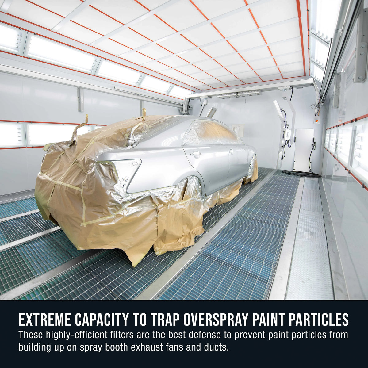 Master Elite Premium Spray Spray Enclosure Exhaust Filter Roll, 36" x 300' - 18 Gram Heavy-Duty Fiberglass Spray Arrestor - Captures Traps Overspray Finish Particles in Auto Autobody Refinish Room
