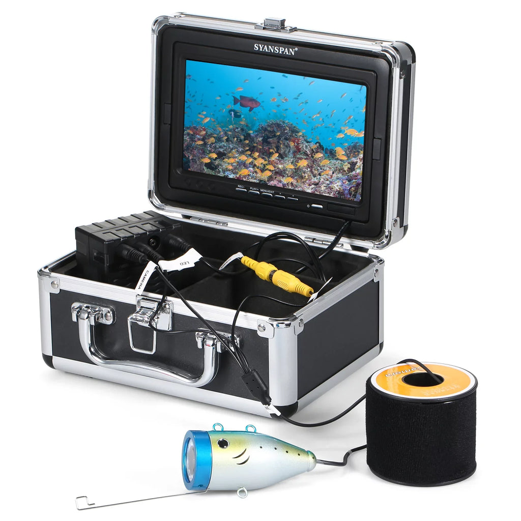 Carevas Underwater camera,Sea Lake Boat 7Inch/9Inch LCD Display LCD Display 15M/30M/50M Lake Boat Ice 15M/30M/50M Cable IP68 Camera Fish Display 15M/30M/50M Cable QAHM BUZHI Fish 12L-EDS 7Inch/9Inch
