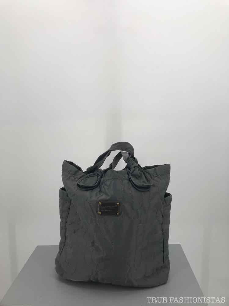 Pre-Owned Marc By Marc Jacobs Grey Monogram Tote Tote Bag