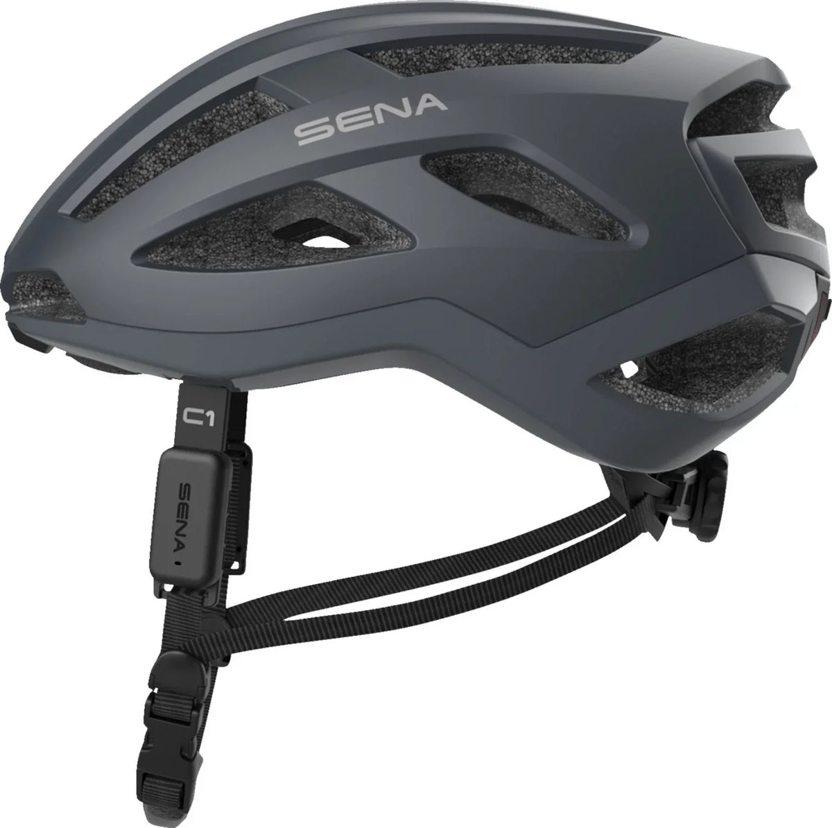 SENA C1 Smart MTB Mountain Bike Helmet Matte Gray MD