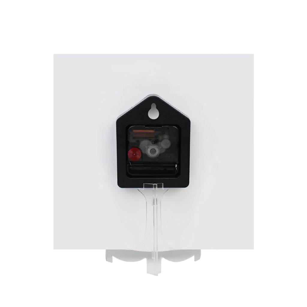 Wall Clock Square Silent Non-Ticking Polka Dots Retro Battery Operated Clock 7.78 inch Home Kitchen Office Decoration