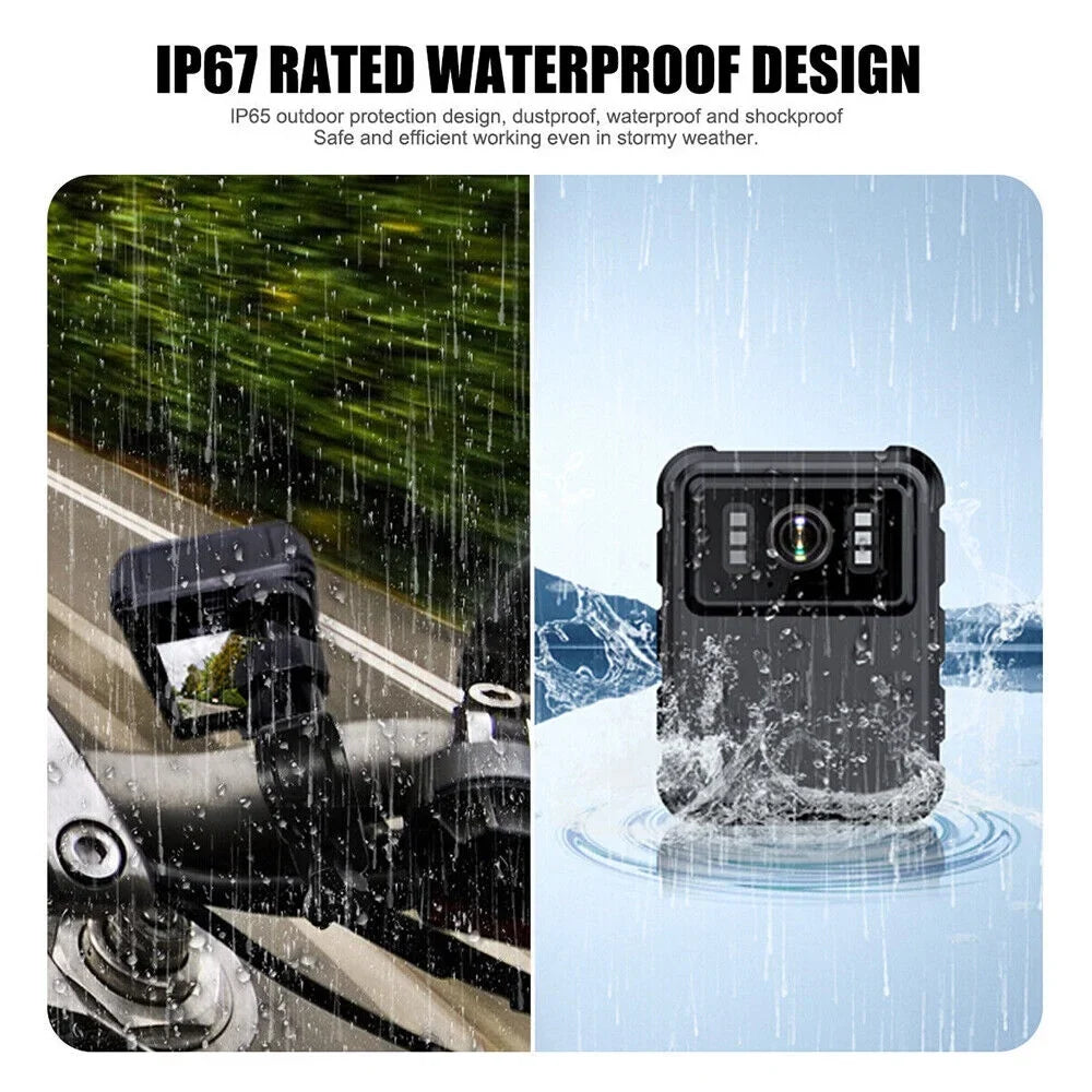 JLLOM Night Vision Camcorder - Mini Police Body Camera with 1080P Audio Video DVR and HD 2k Recording
