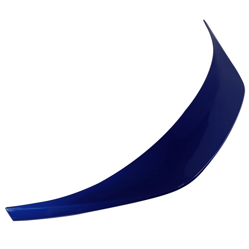 Ikon Motorsports Roof + Trunk Spoiler Compatible With 2022-2023 Subaru BRZ Toyota GR86, Finish #K7X Wr Blue Pearl/World Rally Blue ABS V Style Rear Window Visor Wing + TRD Style Trunk Spoiler