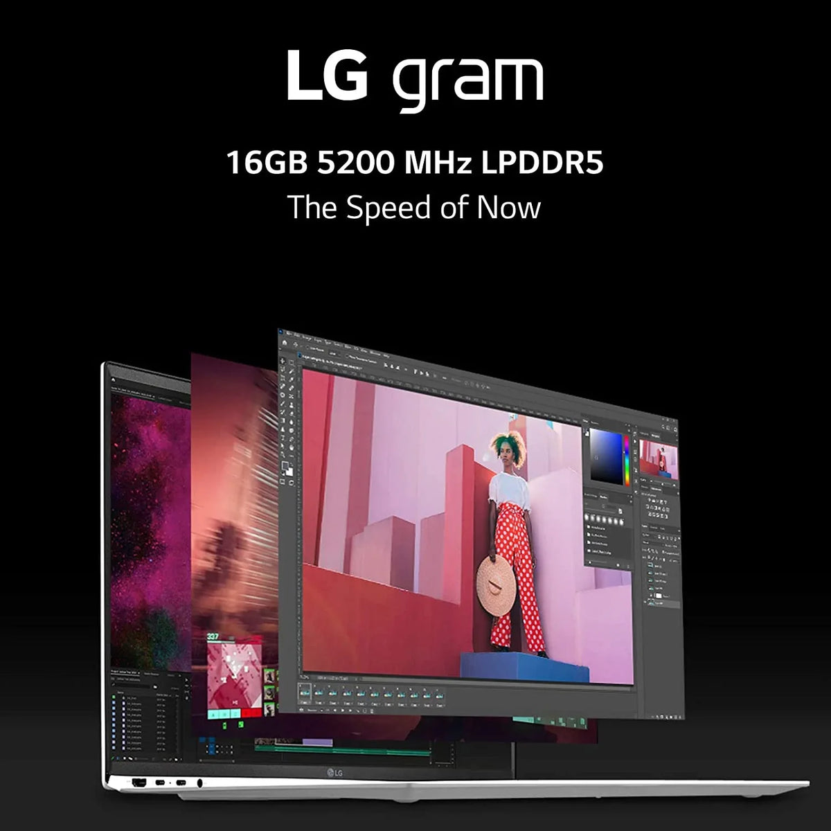 LG Gram 14Z90Q 14" Lightweight Laptop, Intel i7-1260P, 16GB RAM/512GB SSD, Black 14 in
